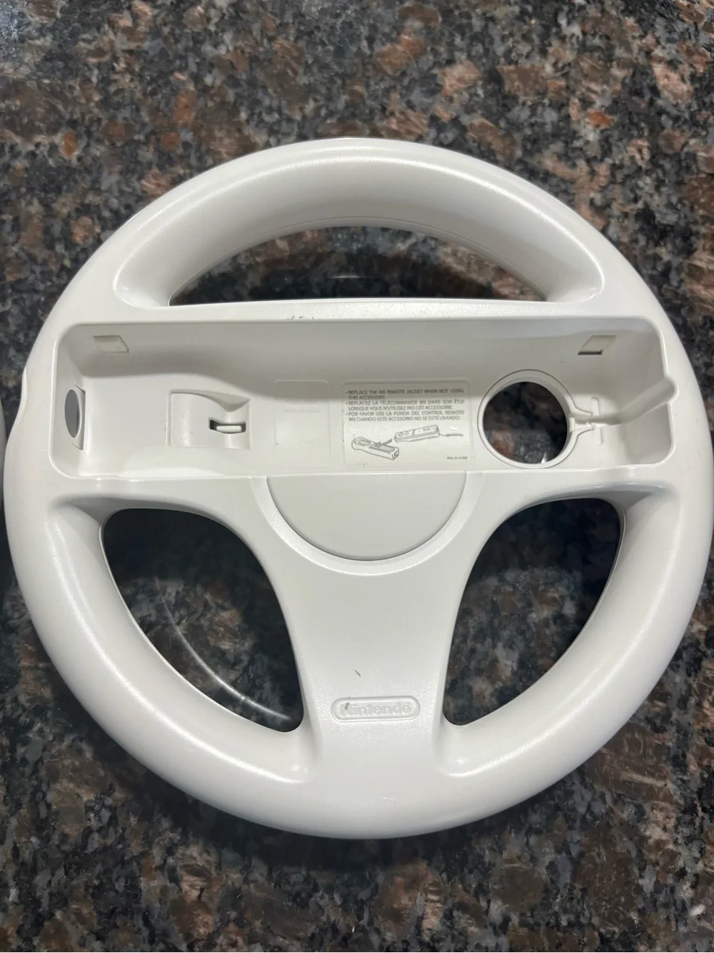 2X Official Nintendo Wii Steering Wheel Mario Kart OEM White RVL-024 Lot of 2
